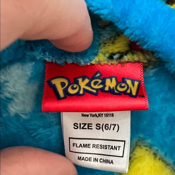 Blue Pikachu Fleece Robe - Picture 2 of 3